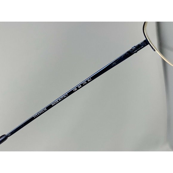 Giorgio Armani Titanium GA 173 VL1 Blue EYEGLASSES FRAMES Half Rimless 49 [] 19 - Picture 10 of 12